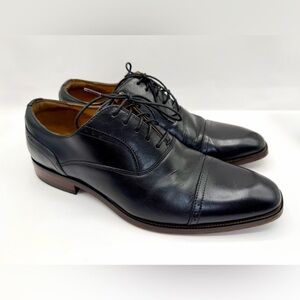 FLORSHEIM Black Leather Cap Toe Oxford Dress Shoes Men's 8.5 VGC